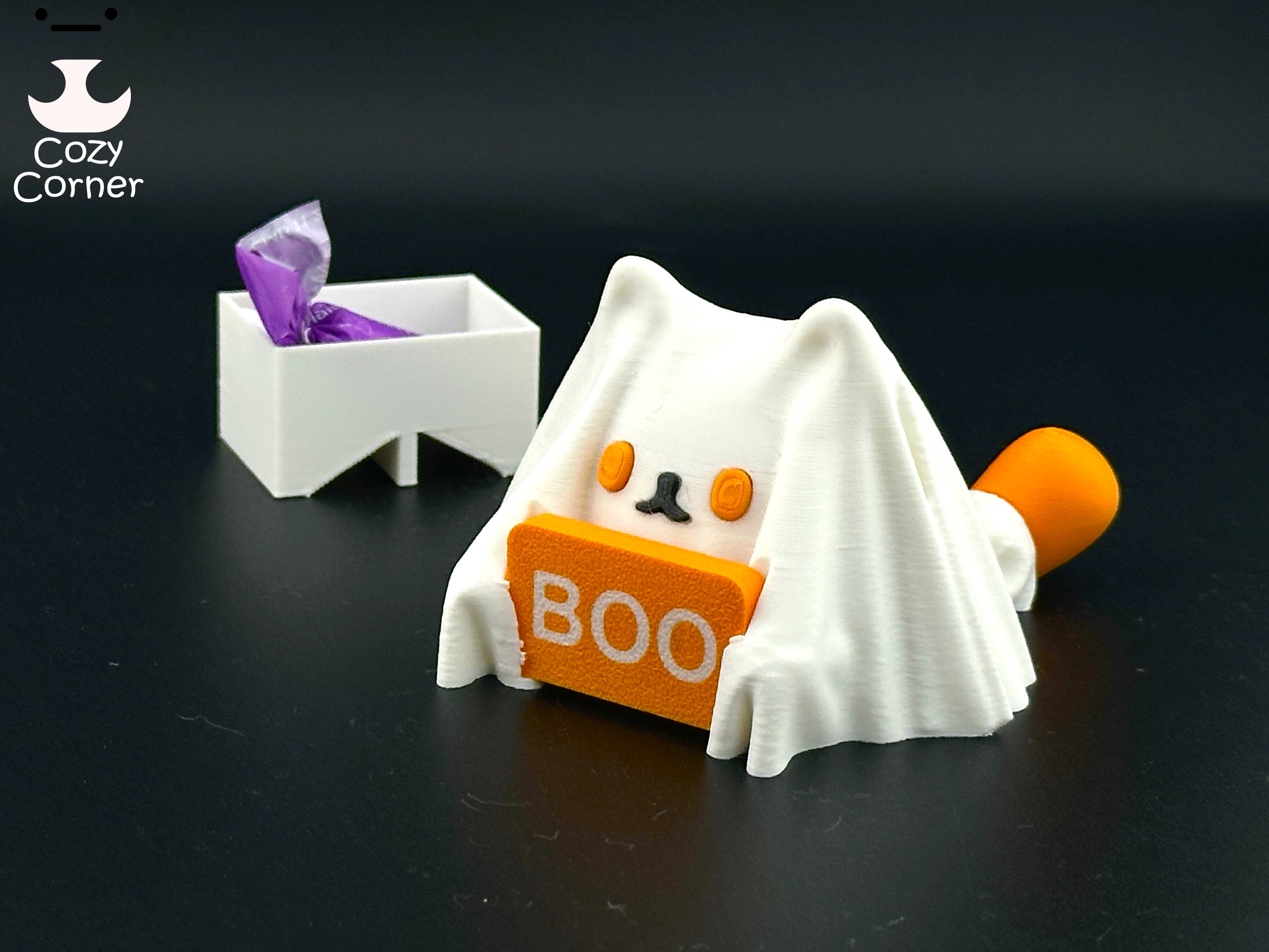 Miniatura 4 do modelo 3D ghost cat mini box