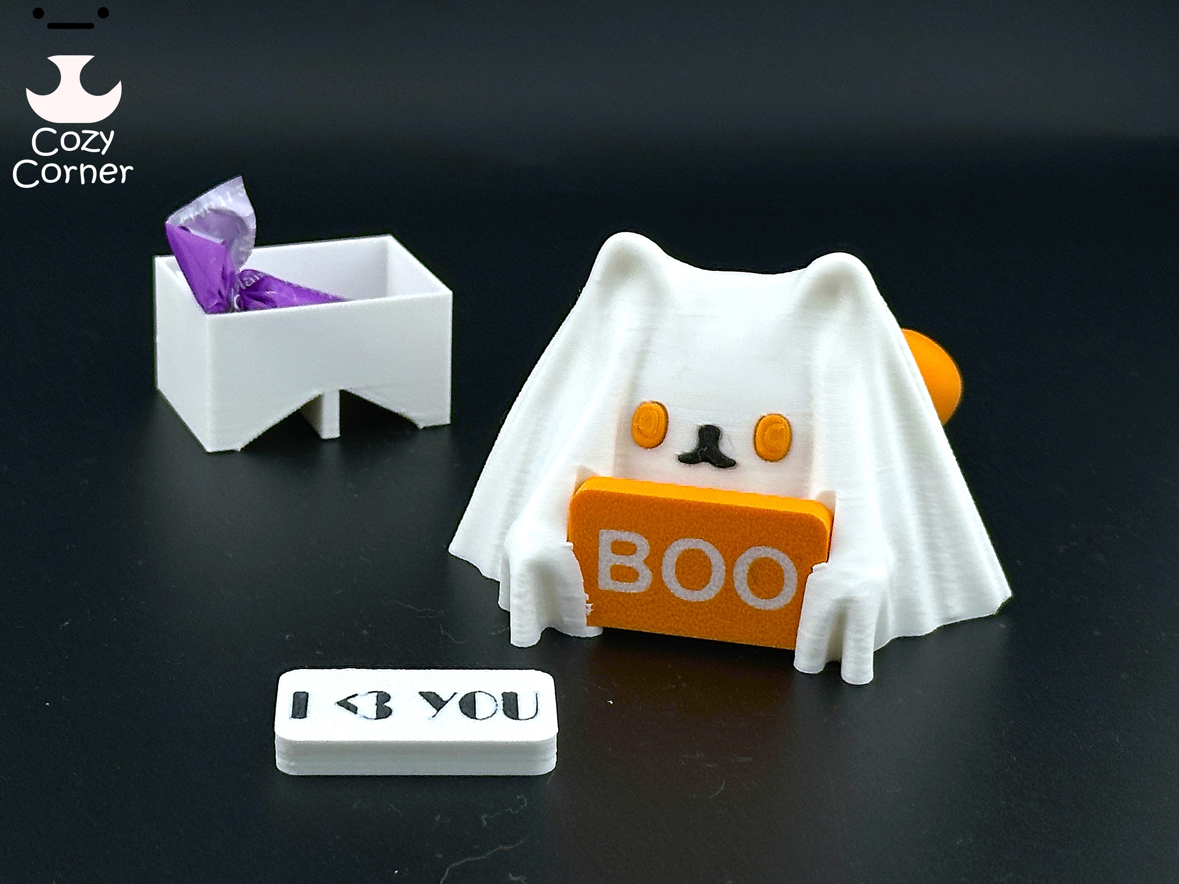 Miniatura 5 do modelo 3D ghost cat mini box