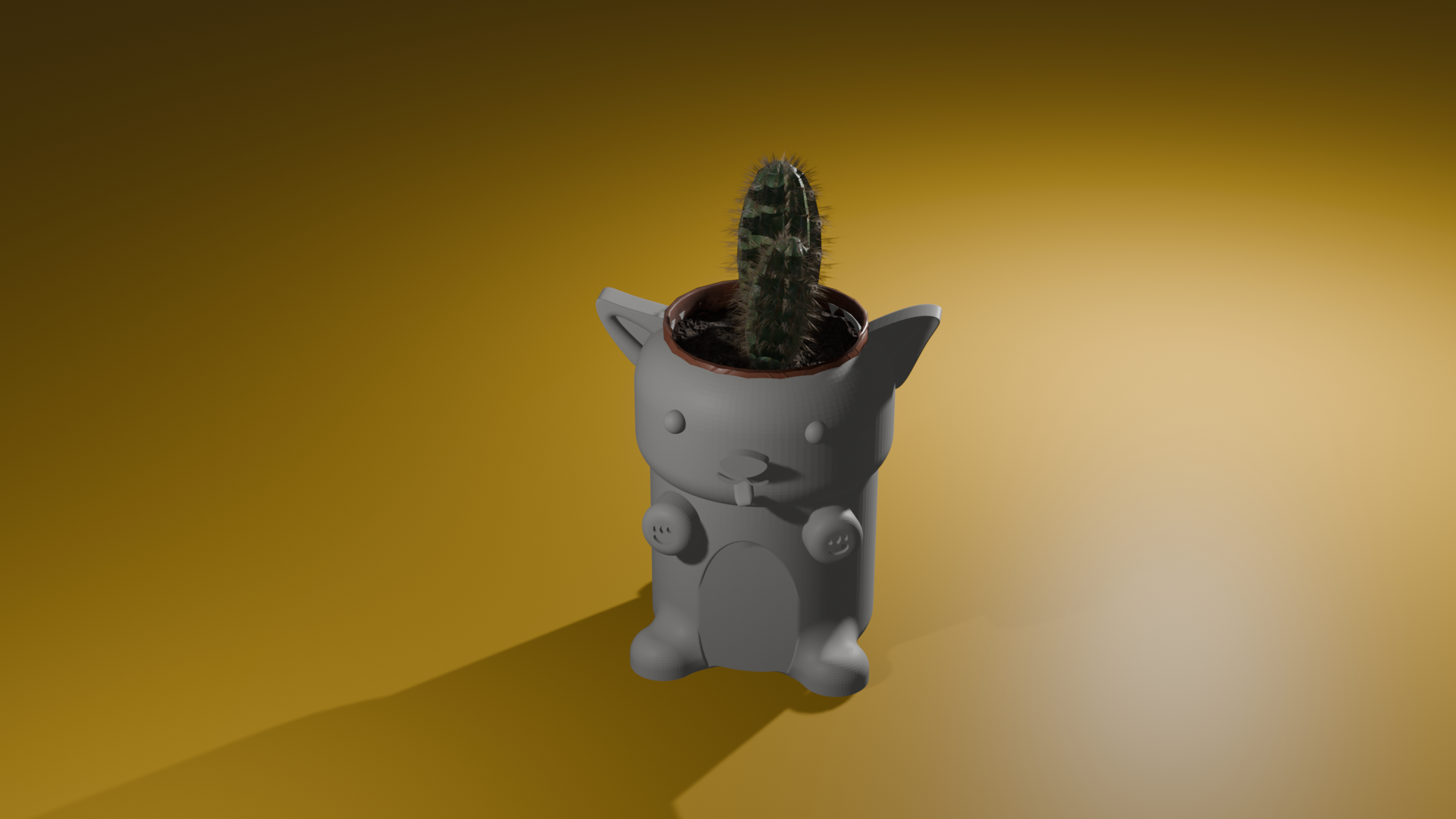 Cat Themed Plant Holder