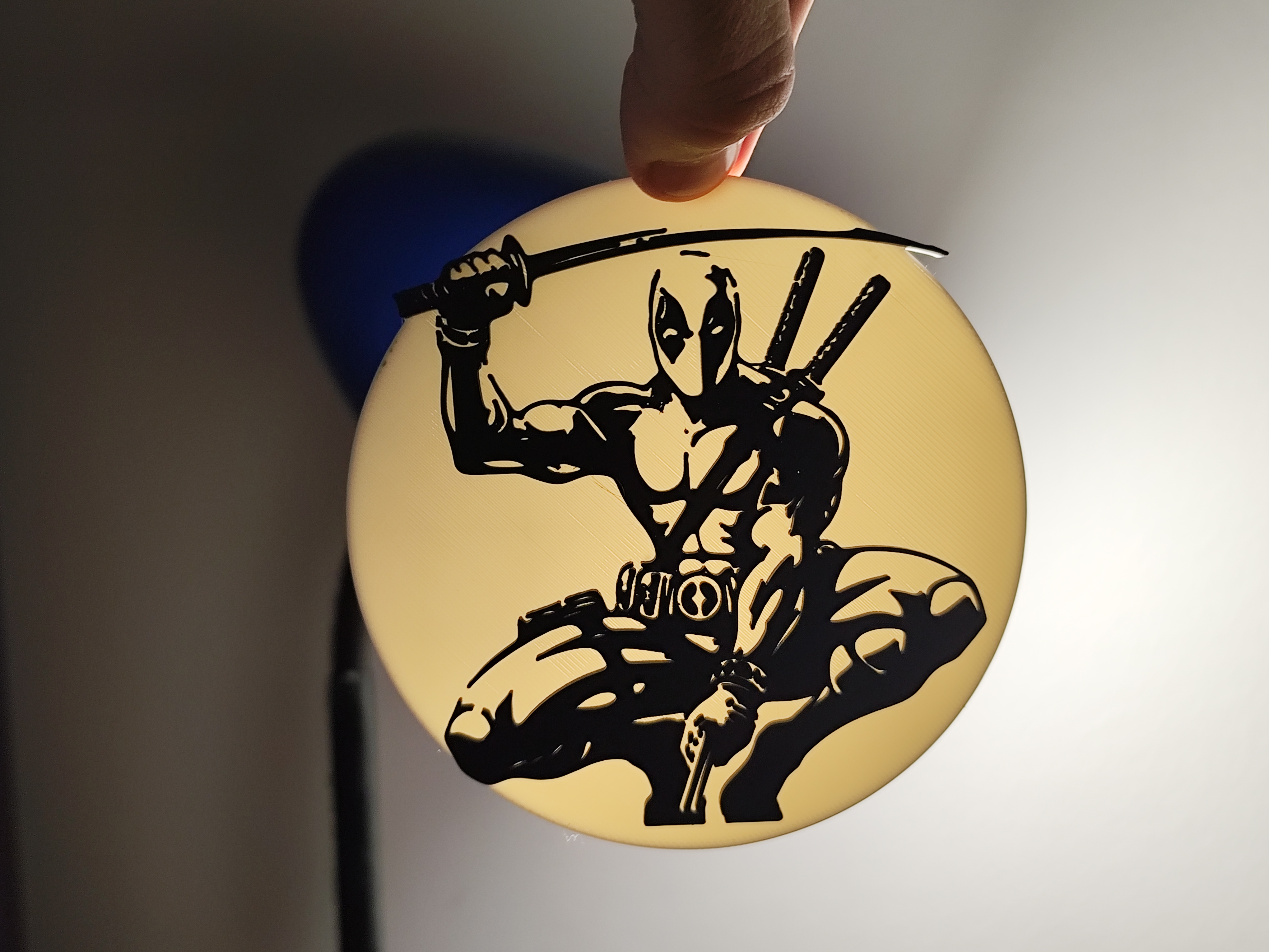 Deadpool Wall Art 2 color — miniatura 3