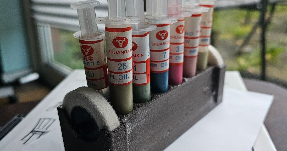 Diamond paste syringes holder by Logr47 Download free STL model