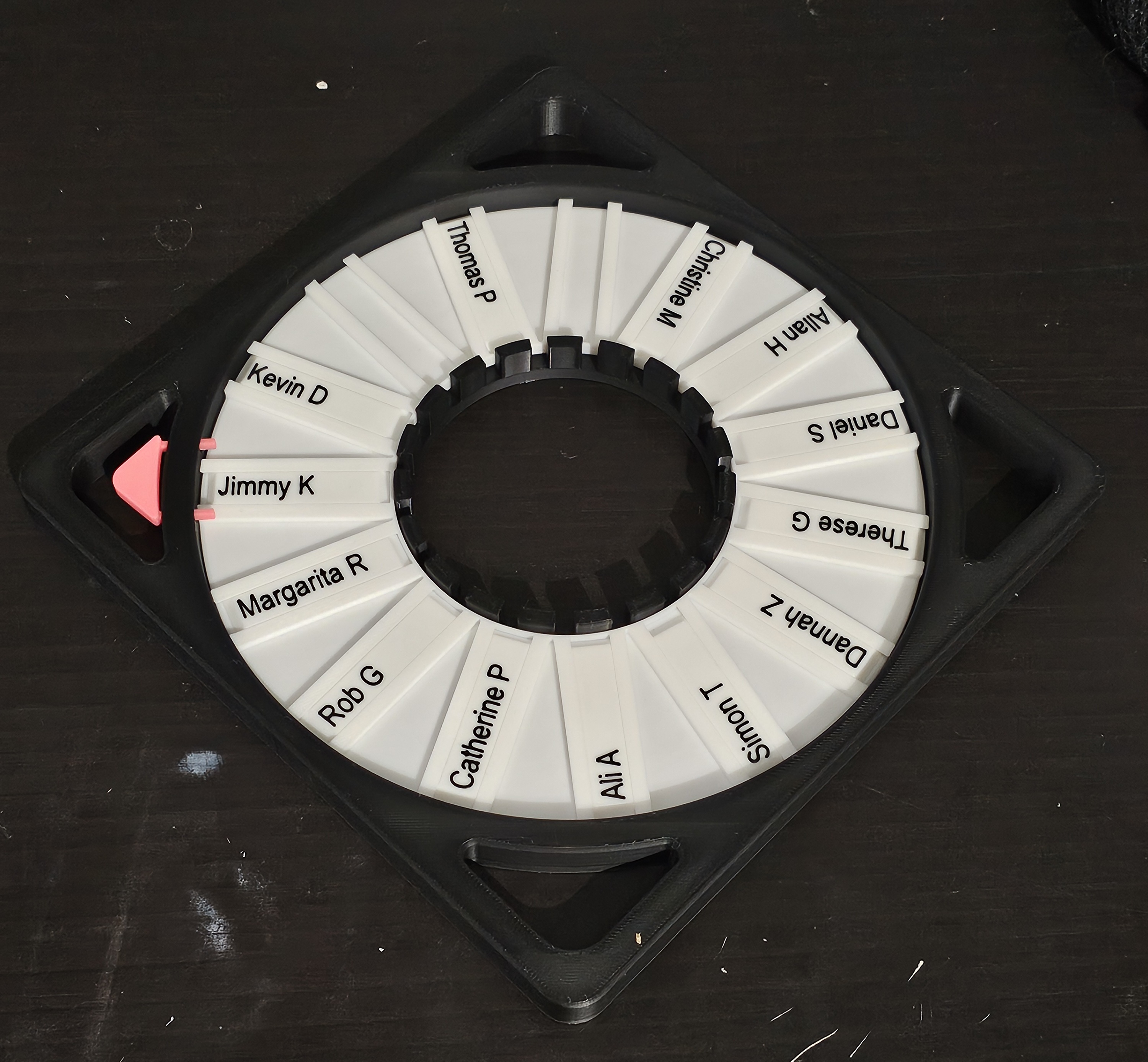 who's turn is it. name wheel