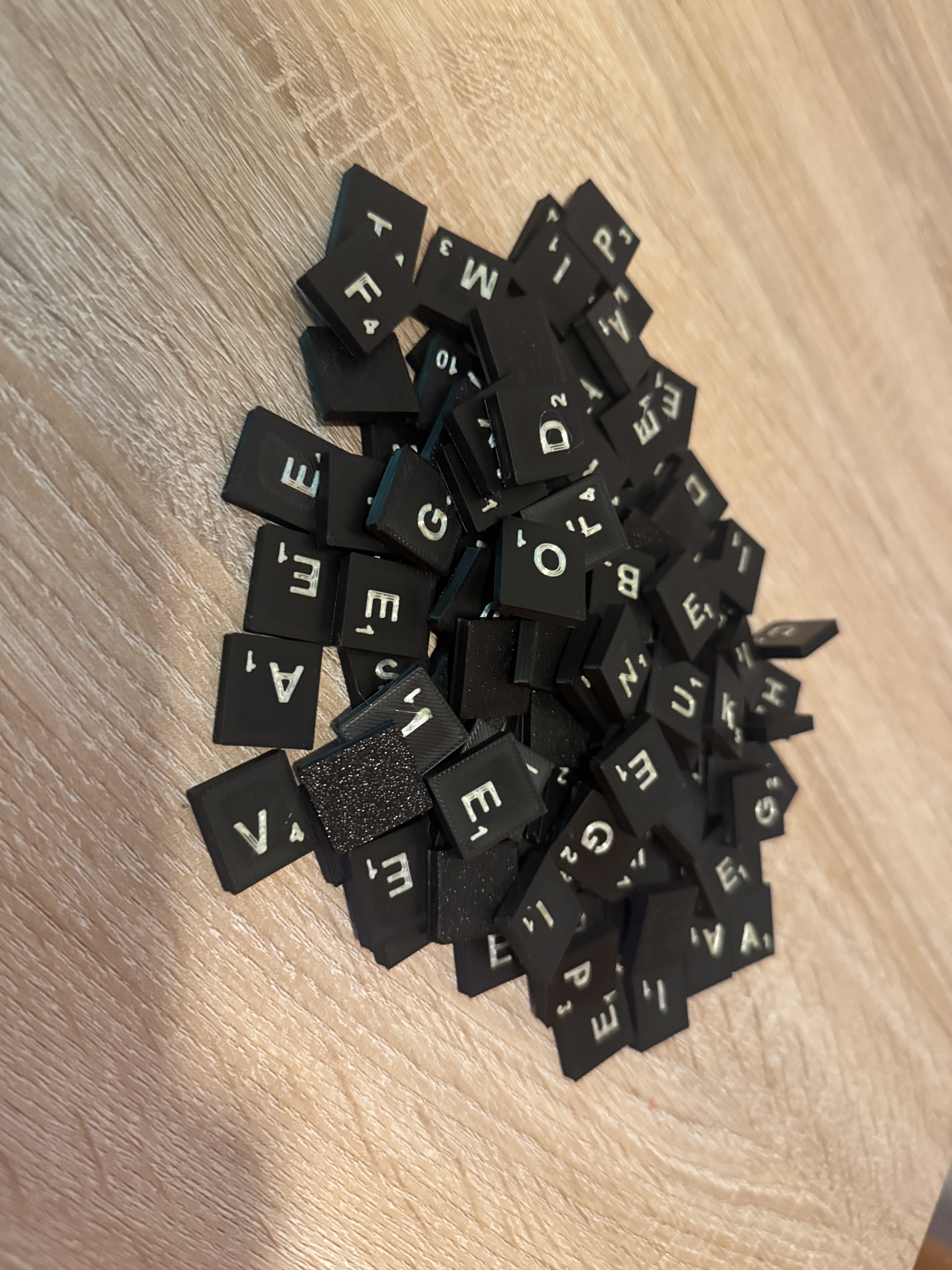 Complete Scrabble Tiles Set