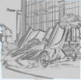 Super car 3D picture