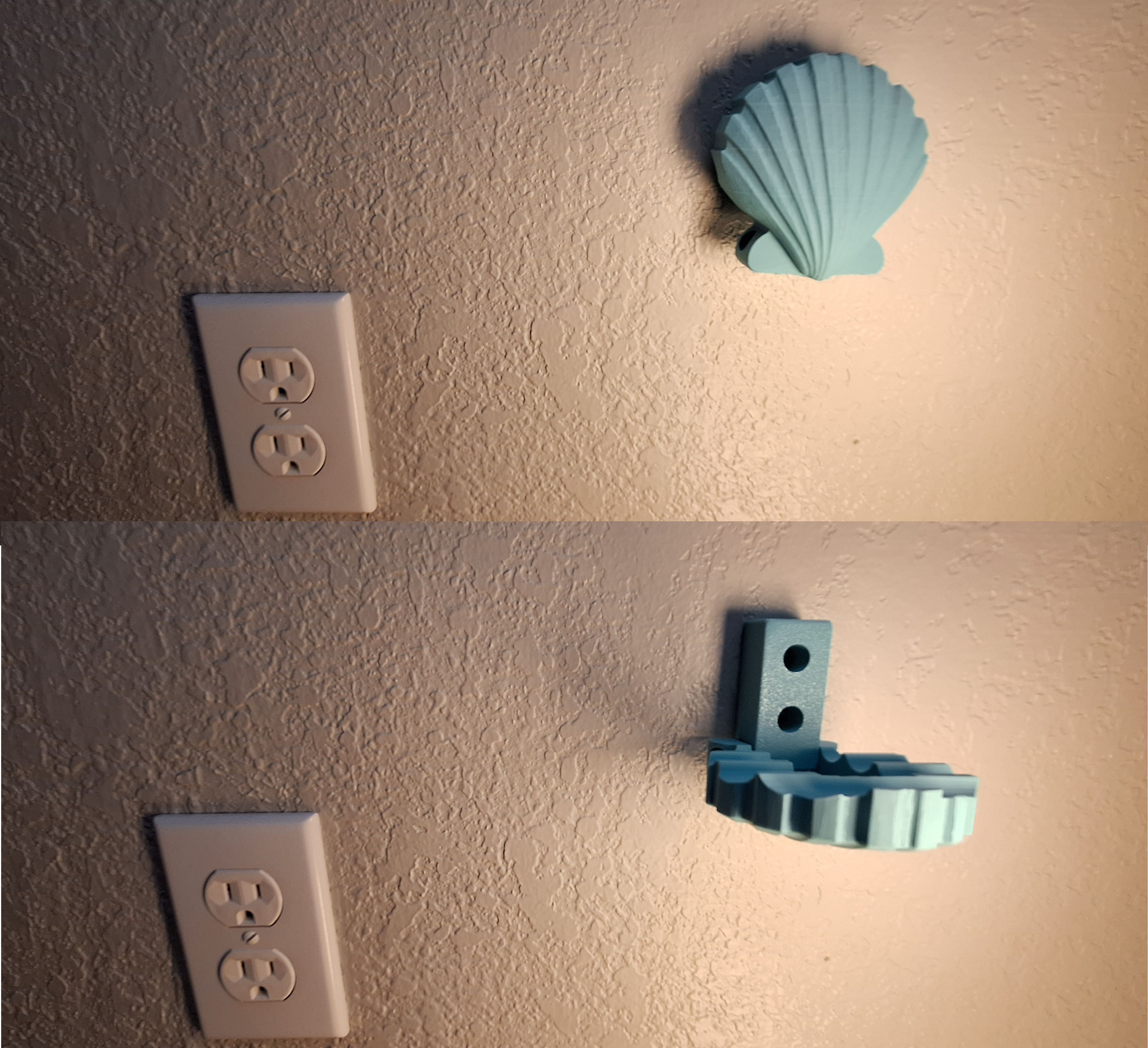 Miniatura 2 do modelo 3D Seashell Towel Holder
