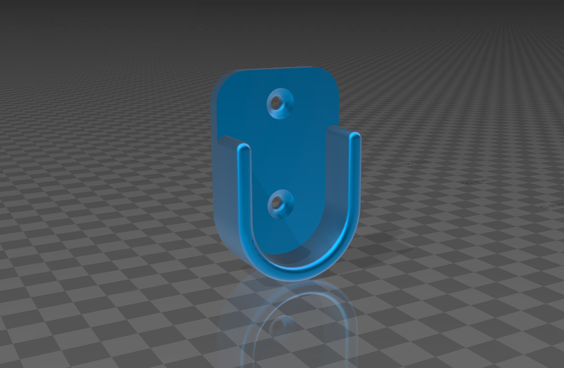 34mm PVC Flat Wall Mount