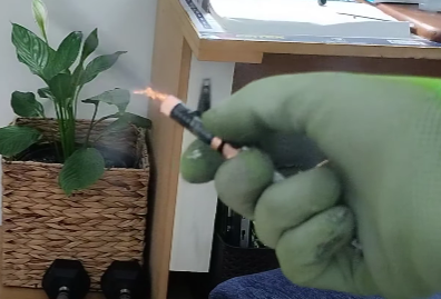 Cap gun powered Pencil-Faust
