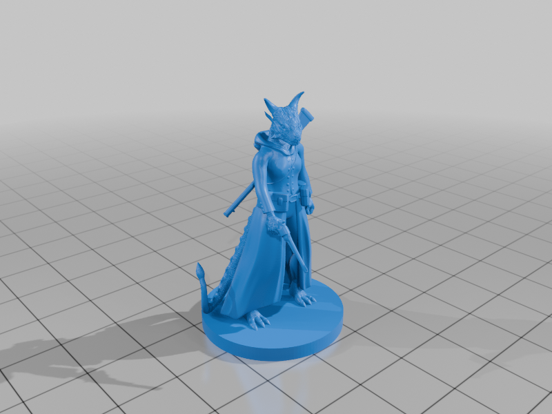 Miniatura 2 do modelo 3D Slender Dragonborn Gunslinger
