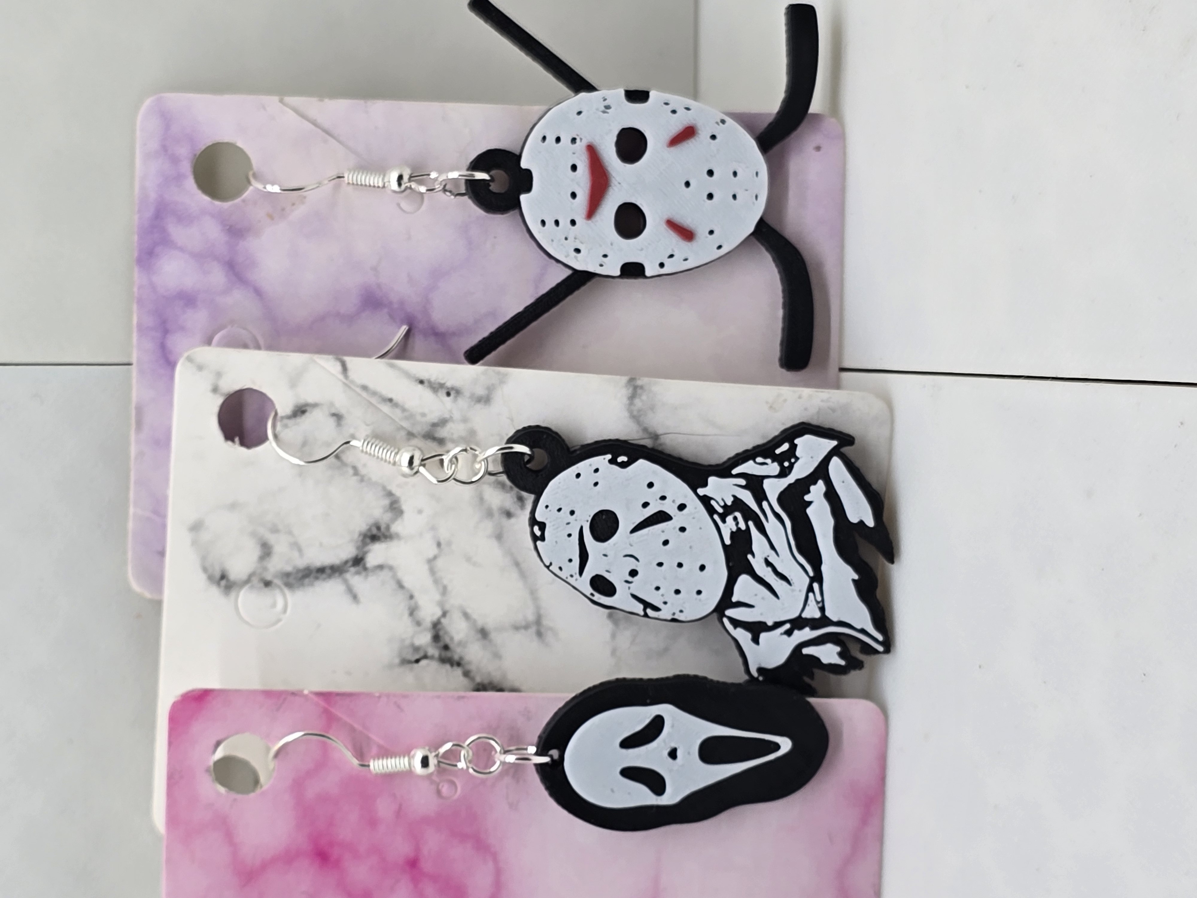 Jason and Ghost Face Earrings