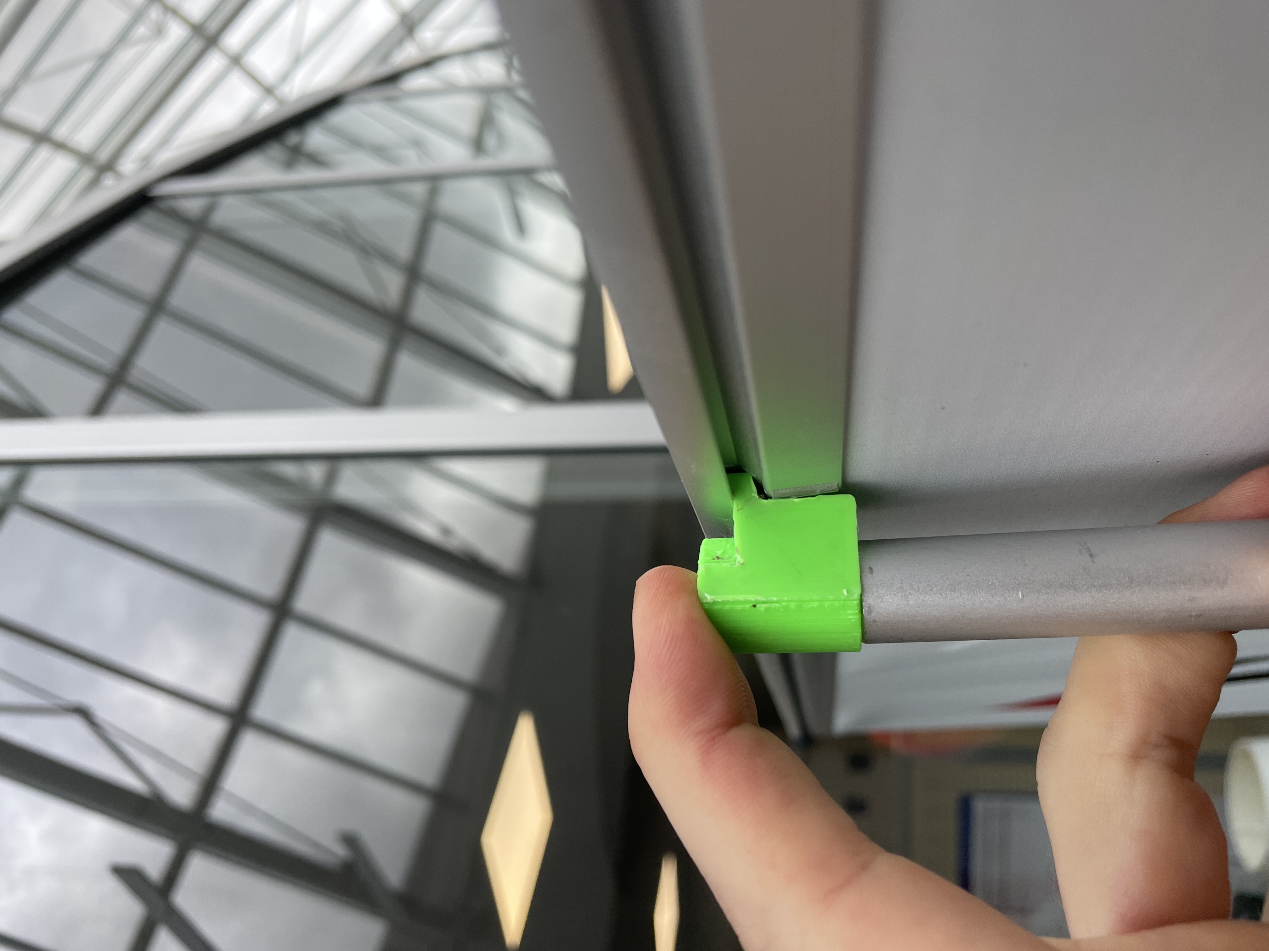Roll-up banner hook