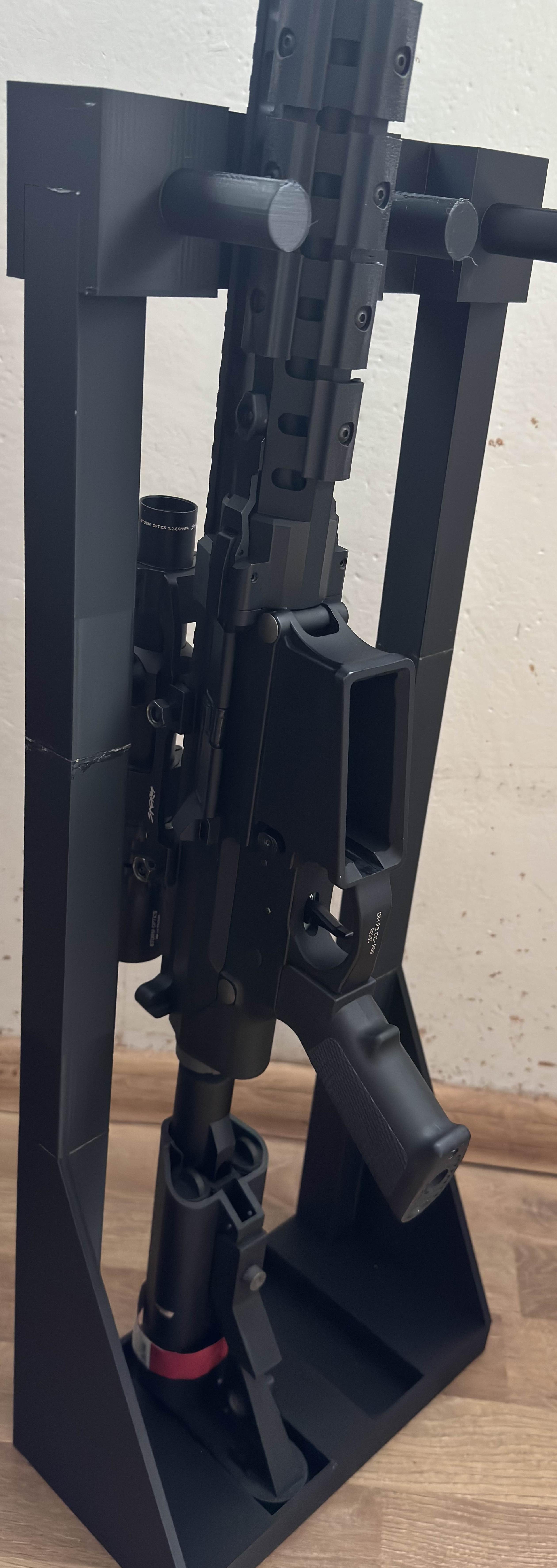 Vertical airsoft gun holder