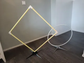 Modular gate stand for tinywhoop fpv racing gates