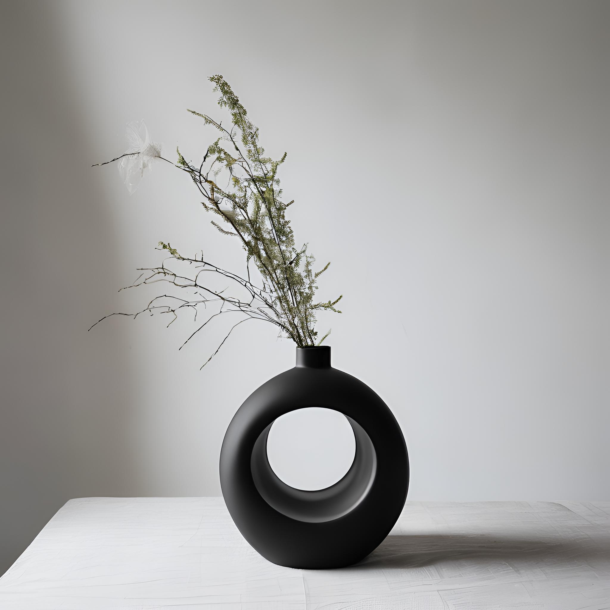 Modern Design Nordic Circular Ring Vase by Deltaprints Download free