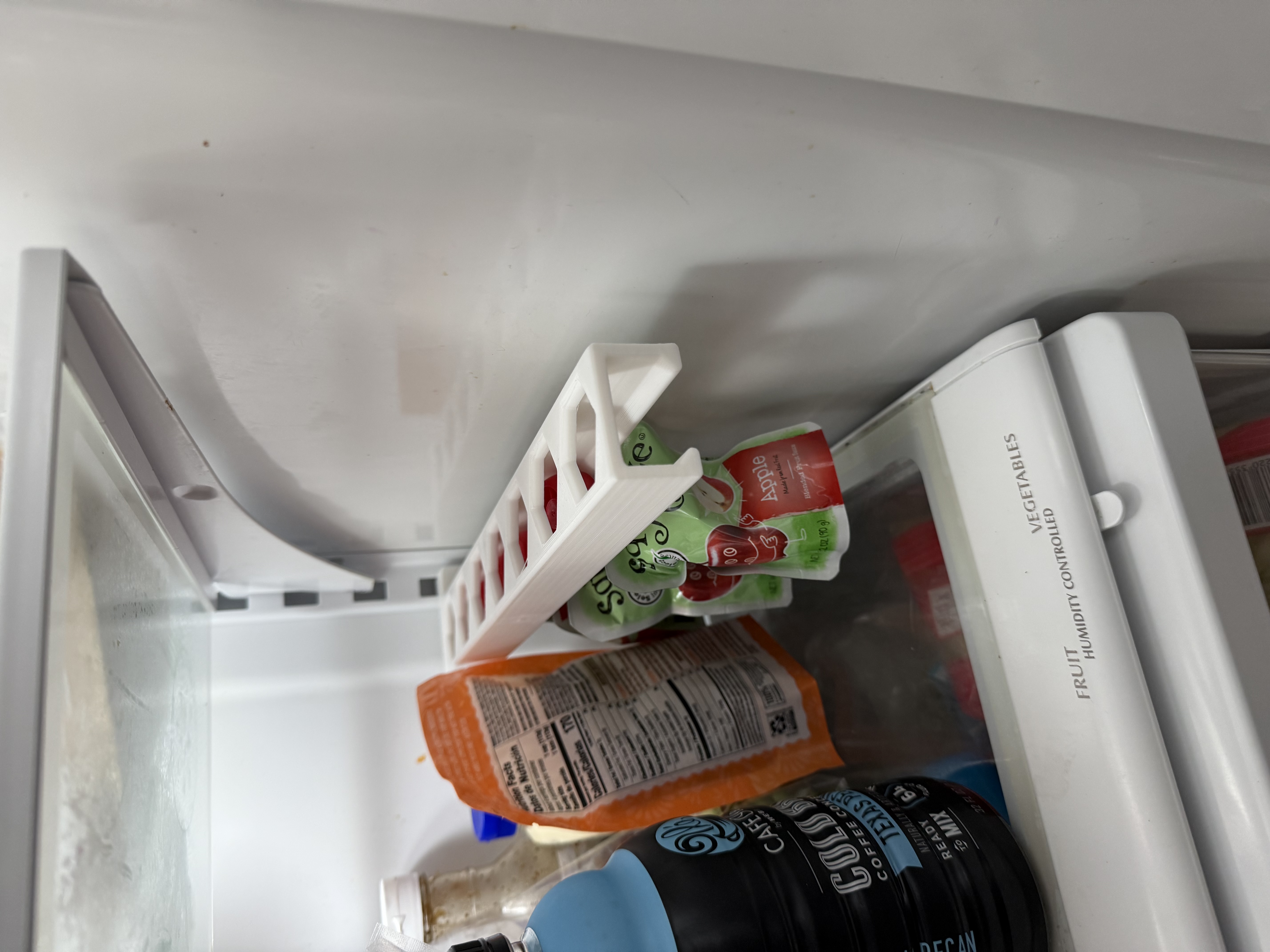 Apple sauce Pouch Holder/Dispenser For Refrigerator