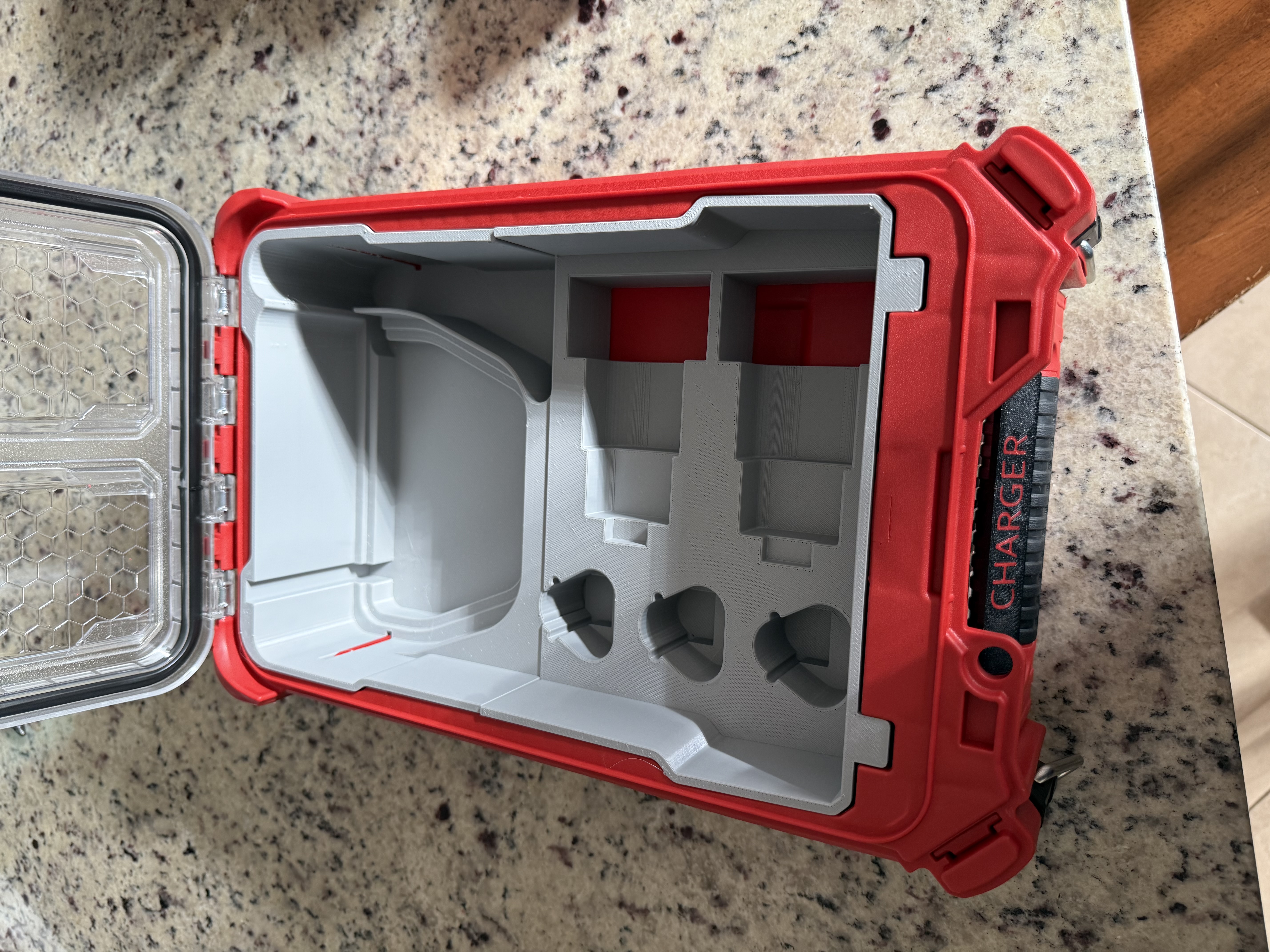 Milwuakee M12 Charger - Batttery Packout Insert