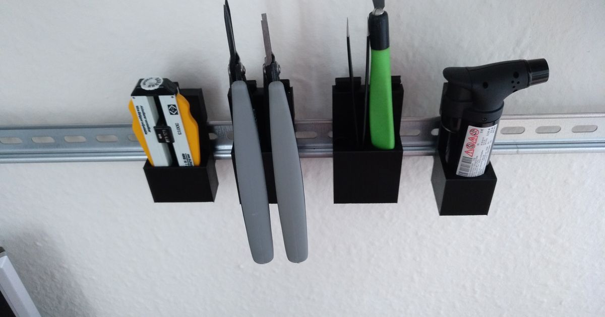 Din Rail Tools Holder by Arne H. Download free STL model