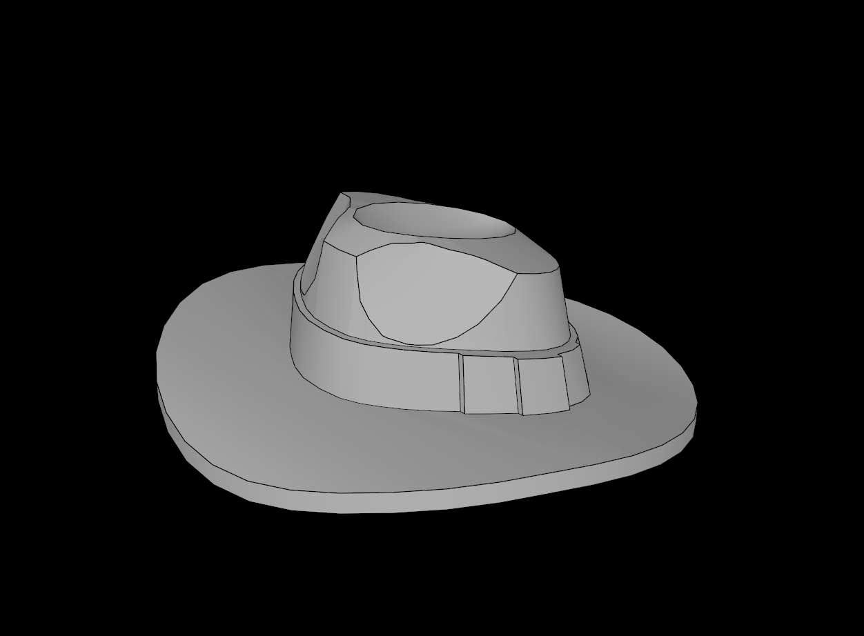 Lego Compatible (61506.dat) Minifig Hat Fedora