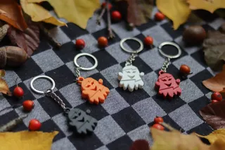 Zombie Ghost Keychain | Autumn Series | Halloween by Vic