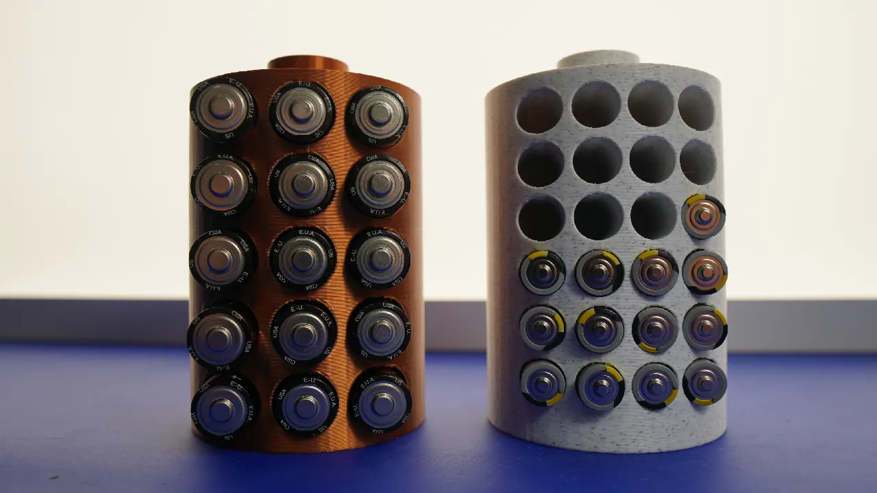 AA and AAA Battery Storage Container by 3DPrintedProject | Download ...