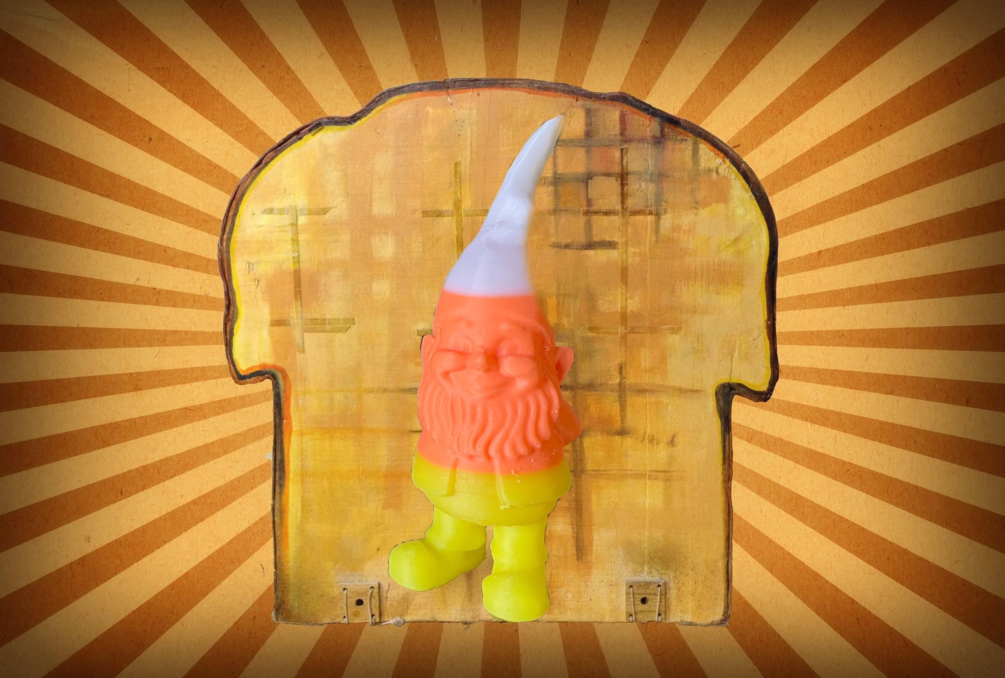 Bad Gnome Candy Corn 3 Color 1 Extruder for Halloween