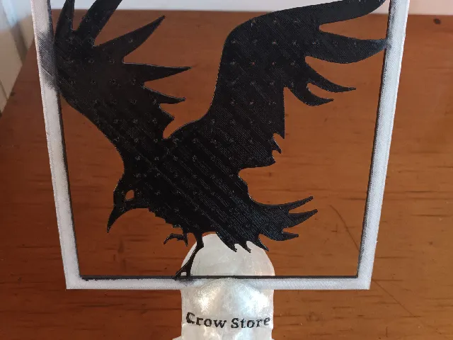 mostrario cuervo para pendientes, crow earrings holder