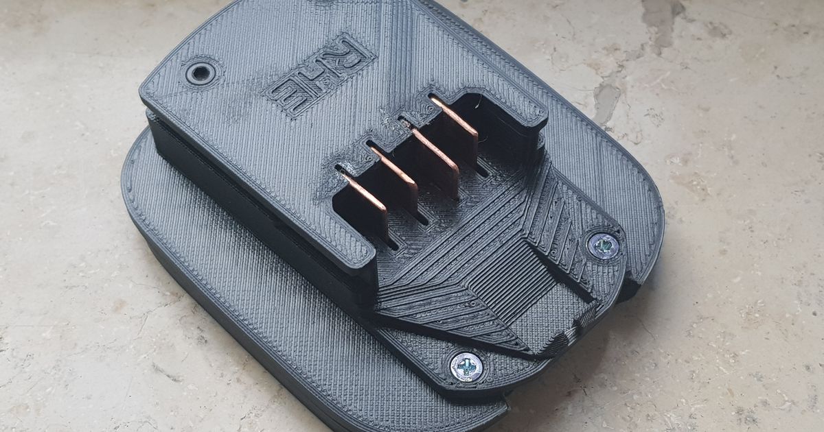 Bosch DYI Battery Adapter by HAMMER_T Download free STL model