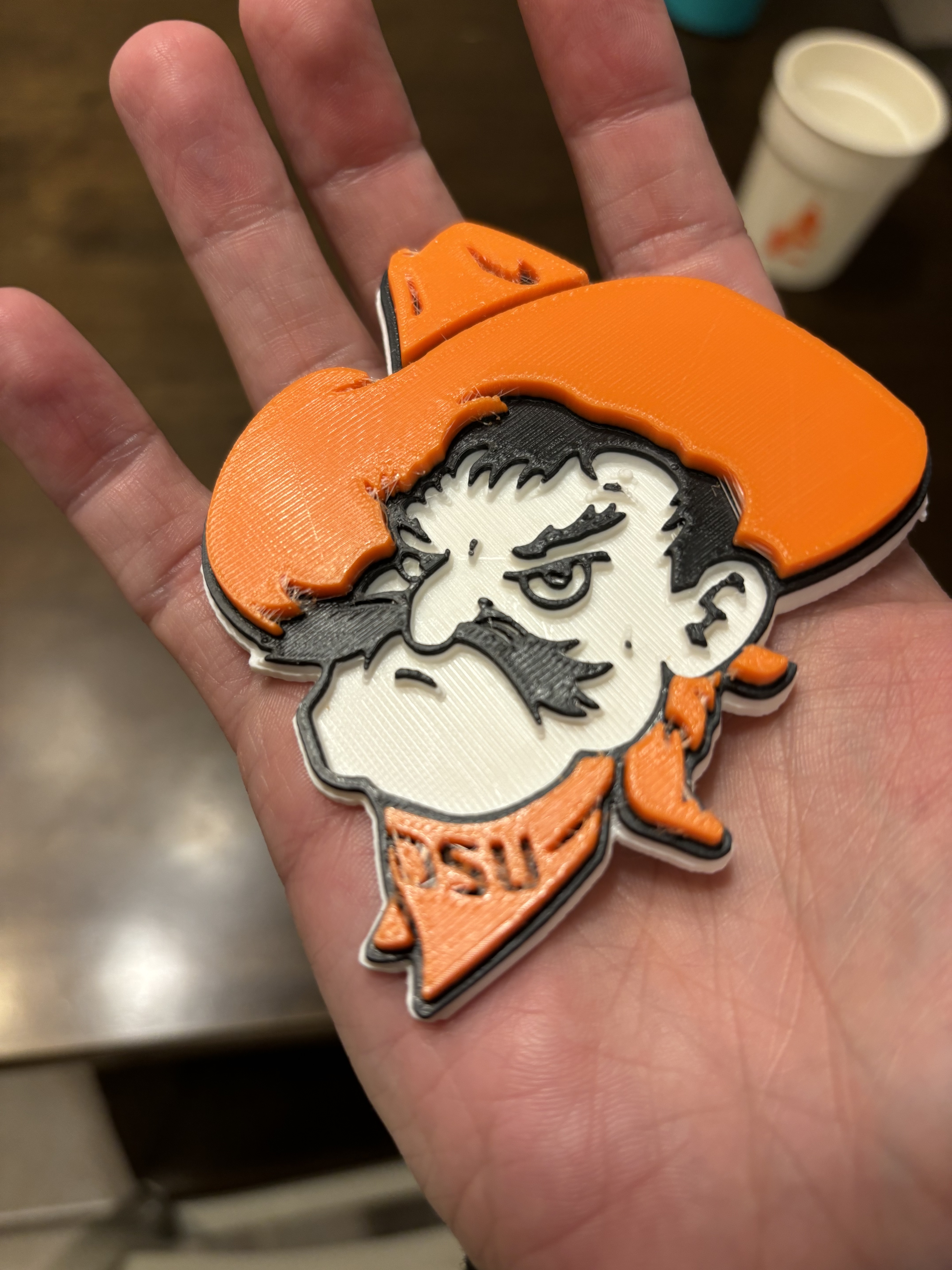 Oklahoma State Pistol Pete Head