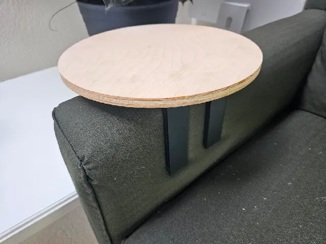 Slide-On Sofa Armrest Table