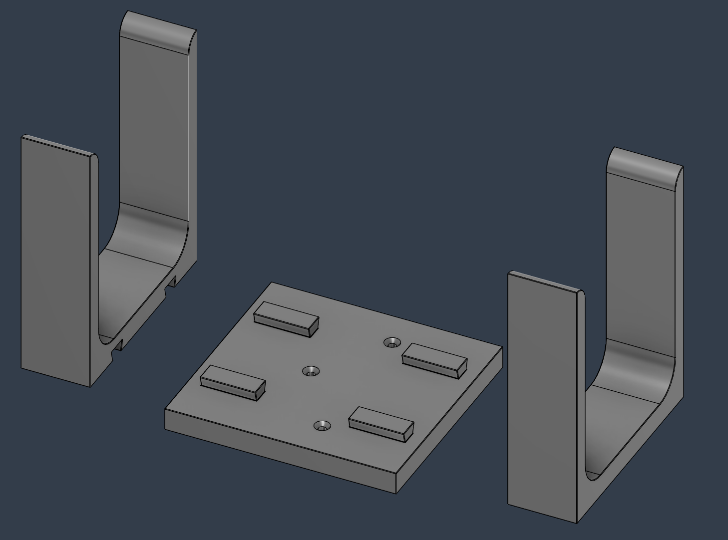 Miniatura 5 do modelo 3D Slide-On Sofa Armrest Table