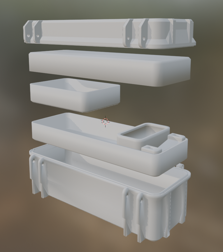 Pinecil Case Modular edition 3D model thumbnail