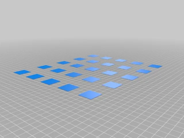 5 x 5 Grid Bed Level Test - Fits Prusa MK3