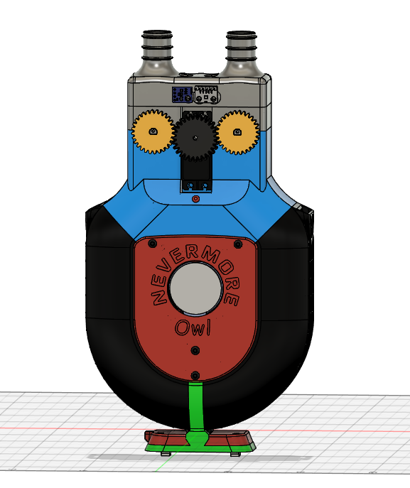 Nevermore Owl - Servo controlled Air Dampener