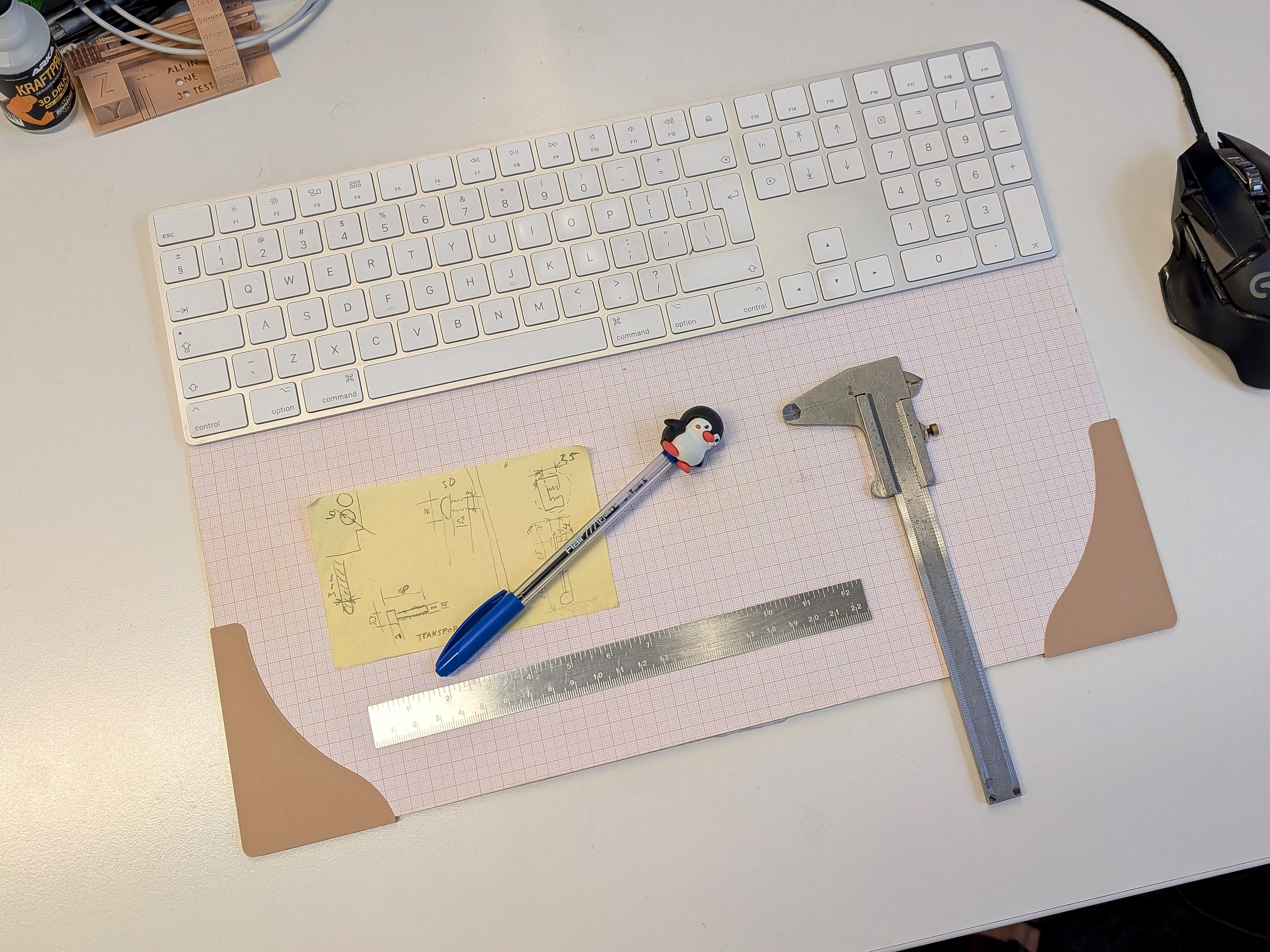 Anti curling corner shields for notepad paper