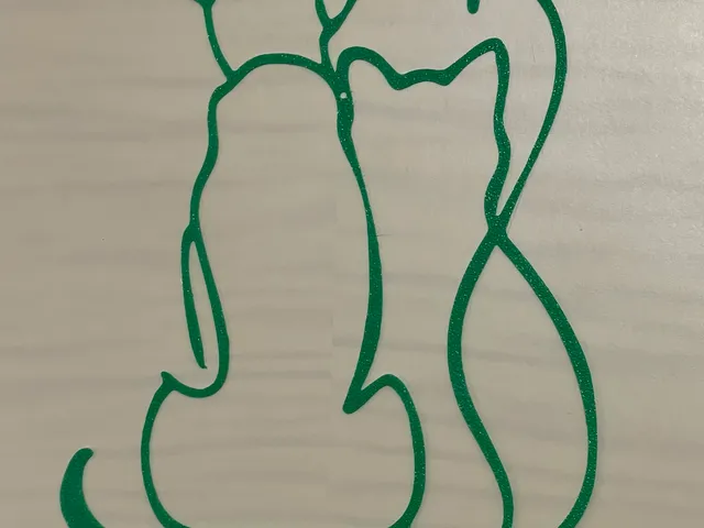 Dog with Cat - Wall art