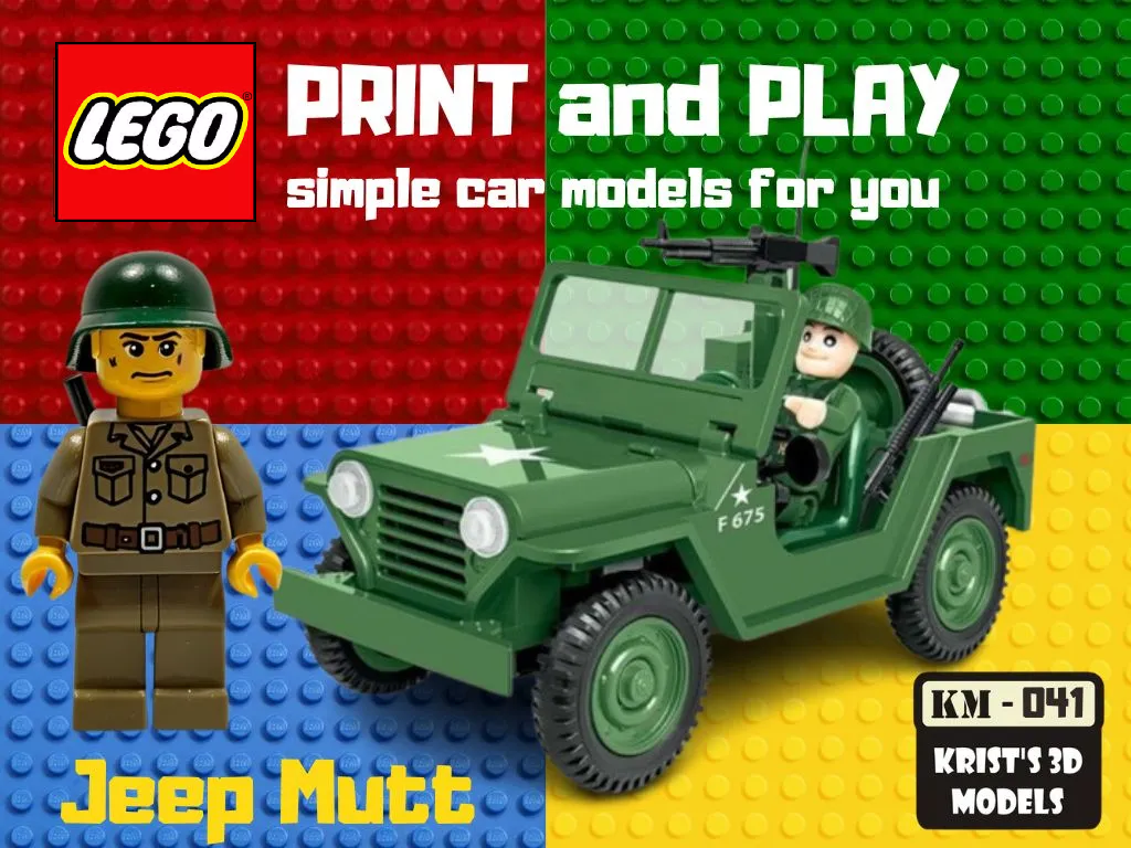 LEGO Jeep Mutt - PRINT and PLAY