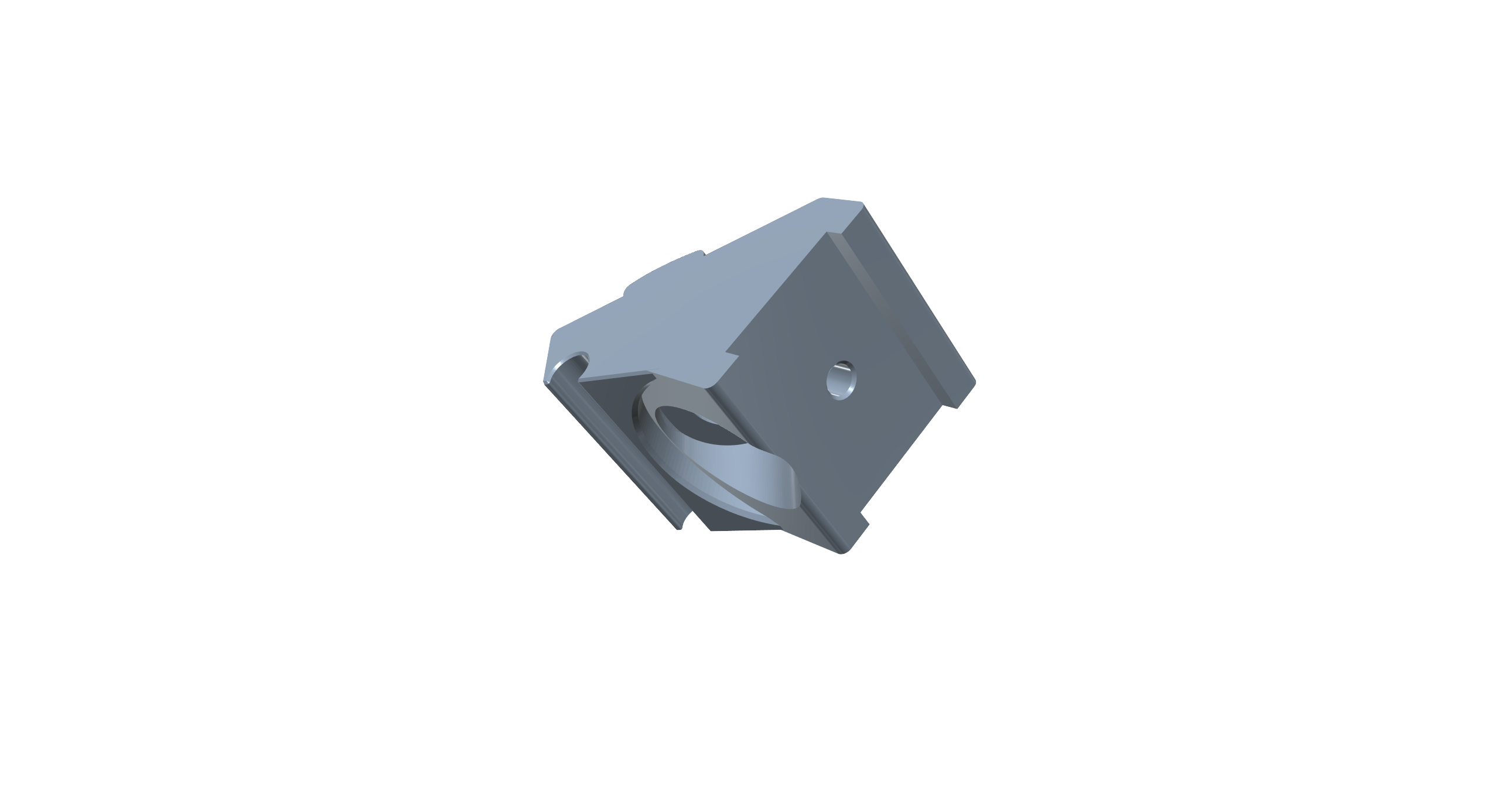 Daylight LED holder with cable clip 30x30 extrusion