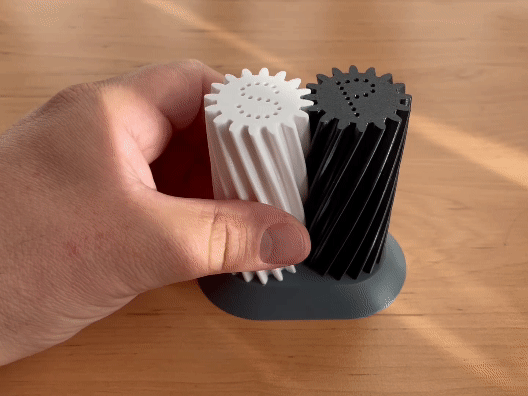 Mechanical Salt and Pepper Shaker 3D model thumbnail