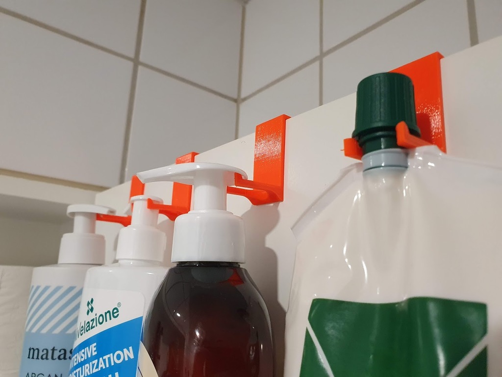Bathroom cabinet door - hook/holder
