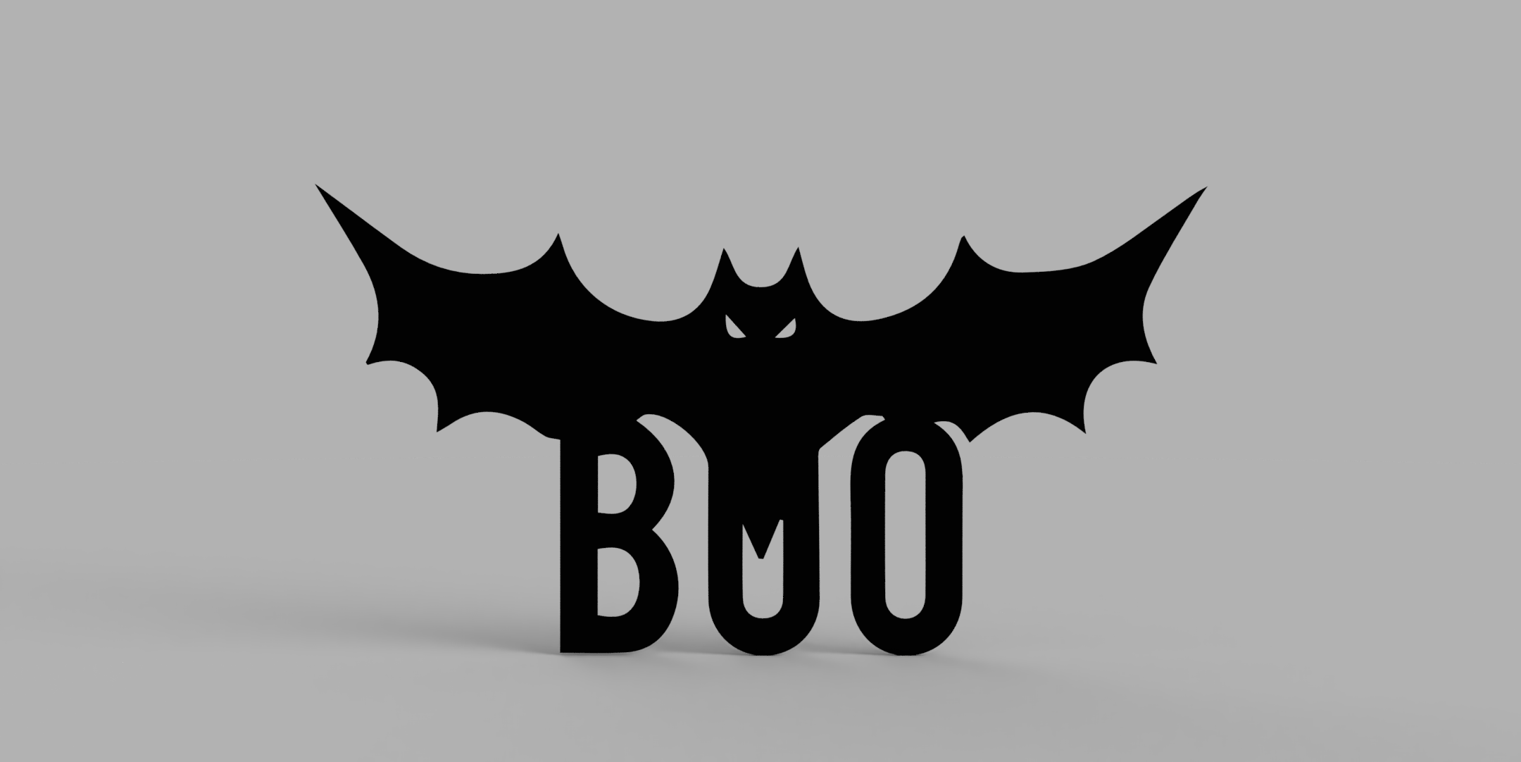 BOO Bat Door Decoration by LeTTDesign Download free STL model