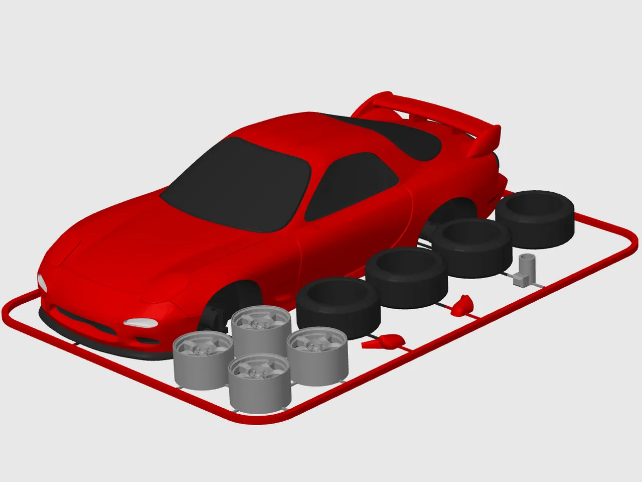 1/24 ホットワークス FD3S RX-7 MAZDASPEED 赤 Amazon | ホットワークス 1/24 MAZDA RX-7 MAZDASPEED R spec