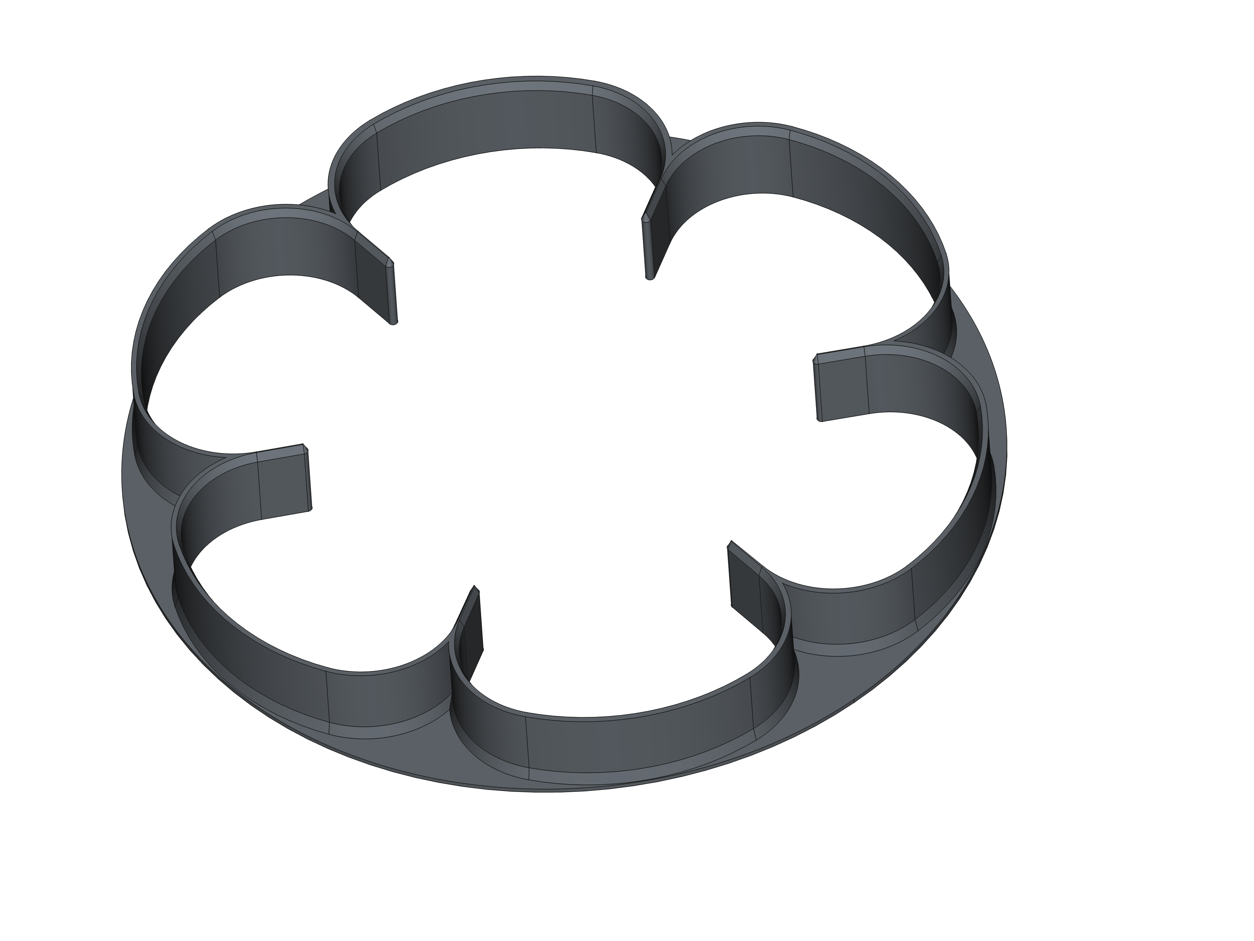 18cm ceramic flower cookie cutter