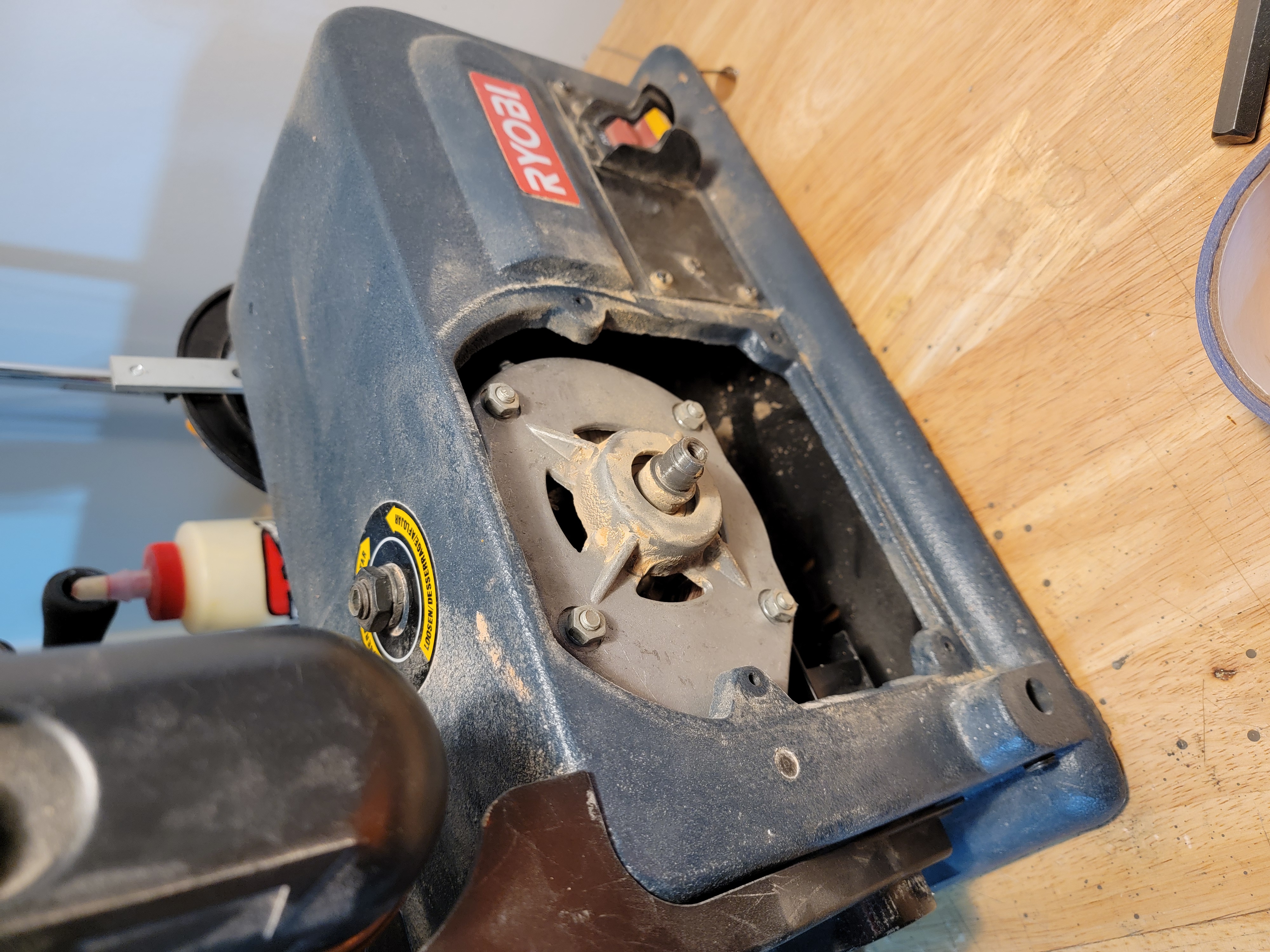Disk / Belt Sander Cover to eliminate Disk - Ryobi BD4600, probably many other sander models
