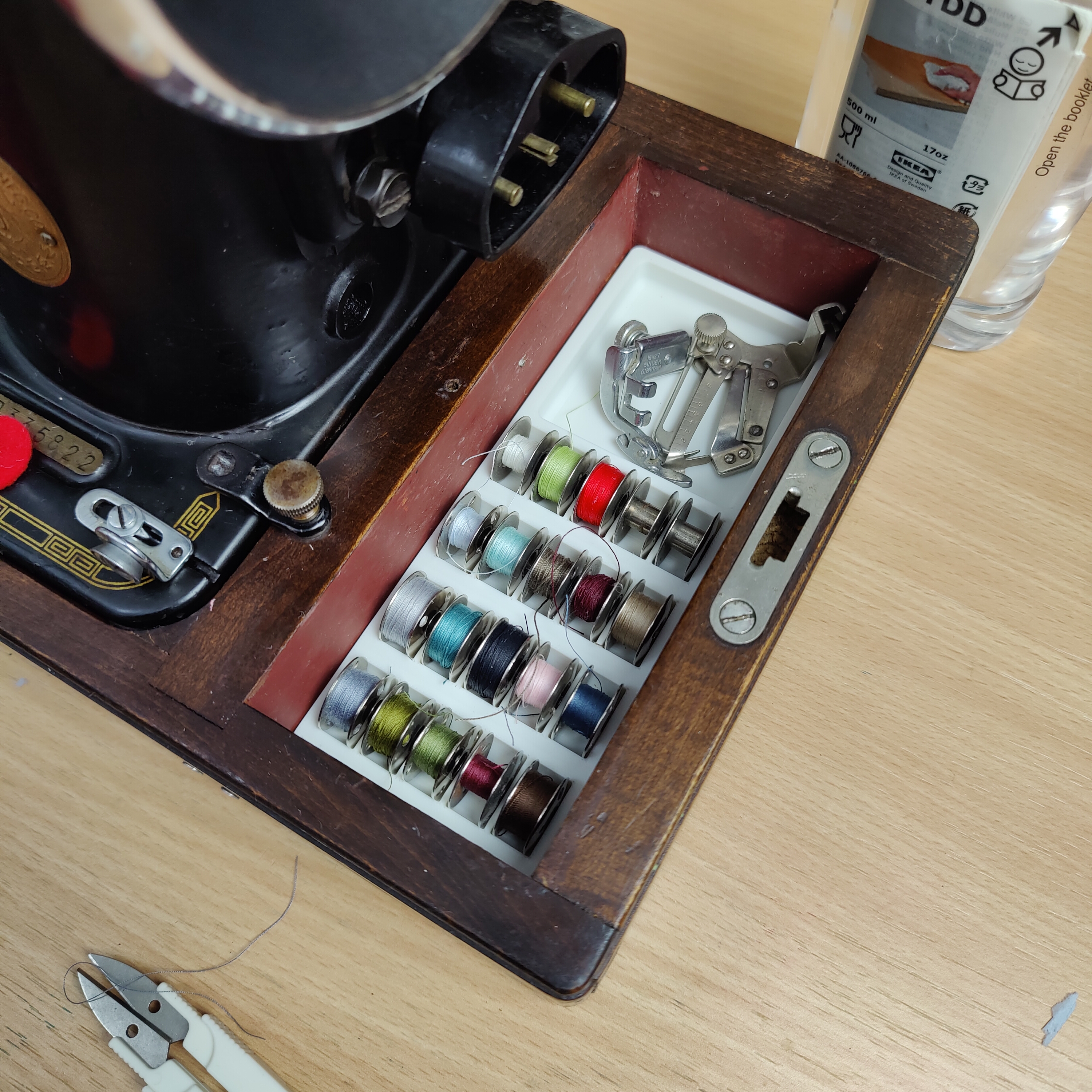 Bobbin Holder for Vintage Singer Machine Base Storage