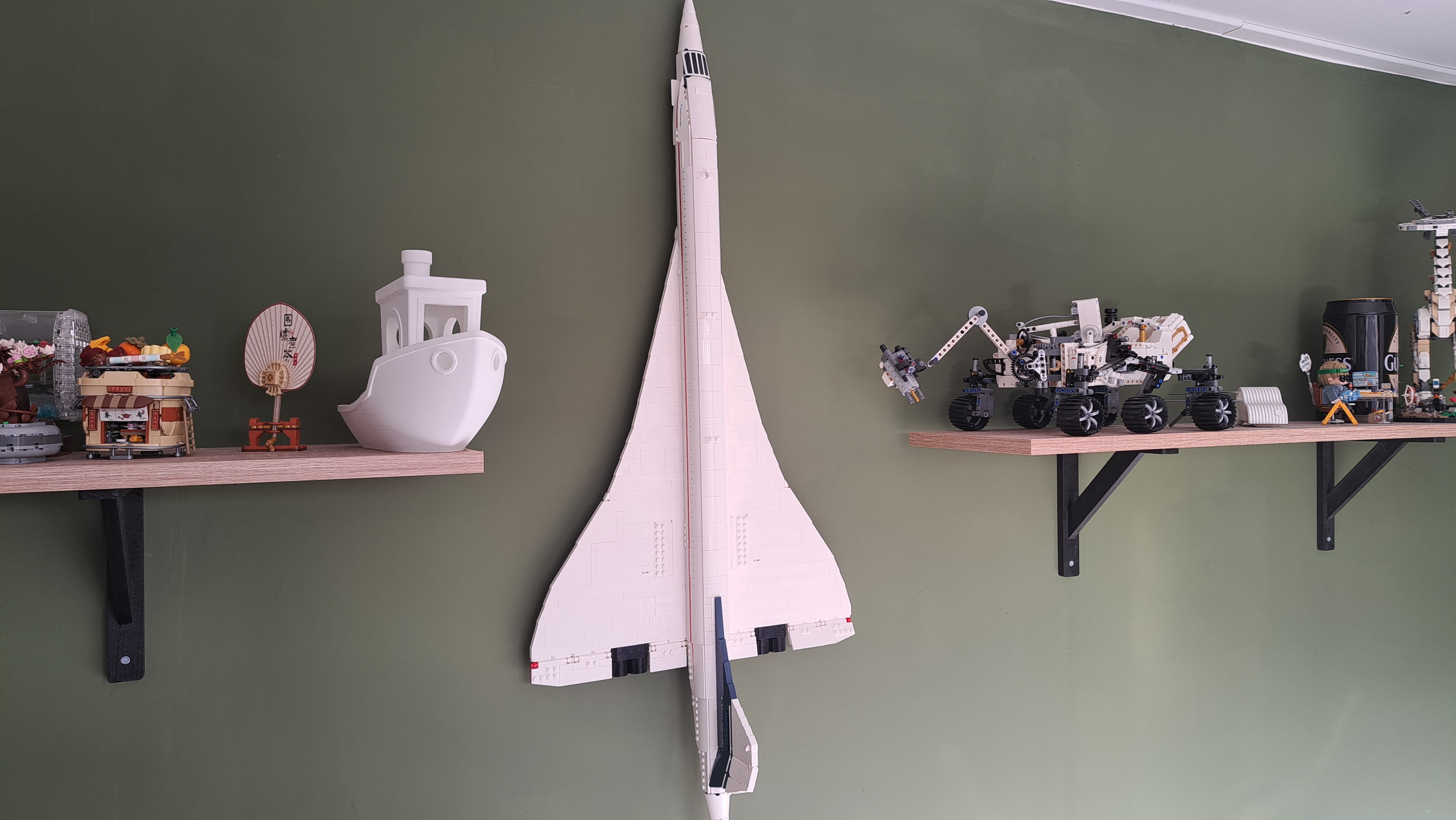 Lego concorde wall mount