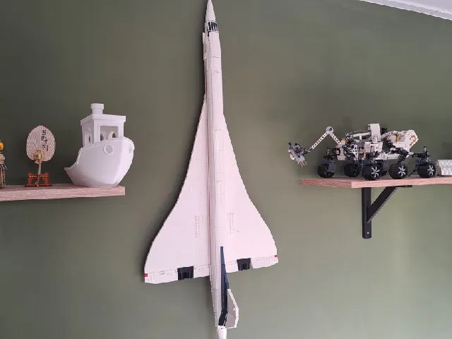 Lego concorde wall mount