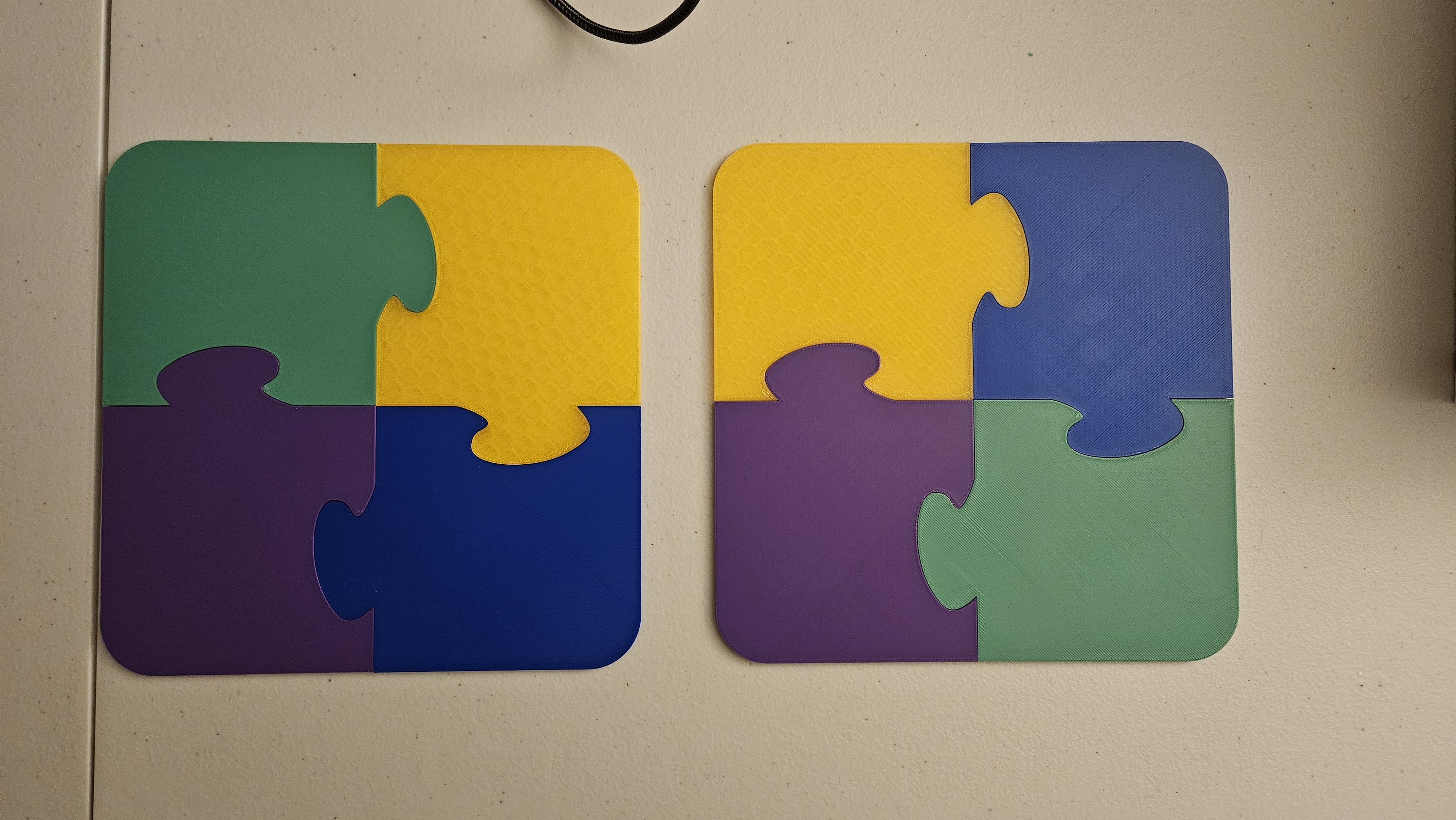 Miniatura 3 do modelo 3D Puzzle Piece Coaster