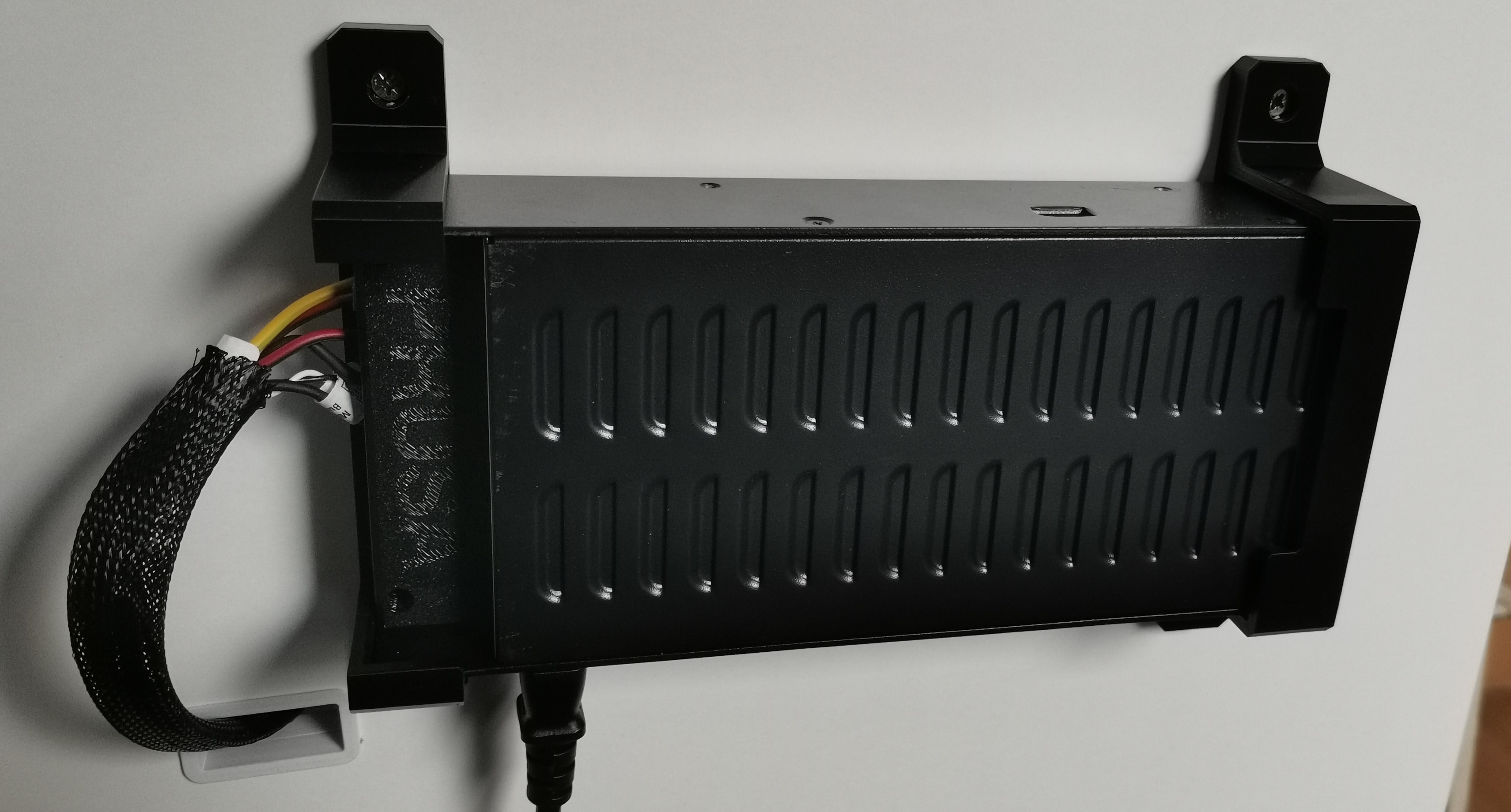Prusa Black PSU (Delta) wall holder / mount