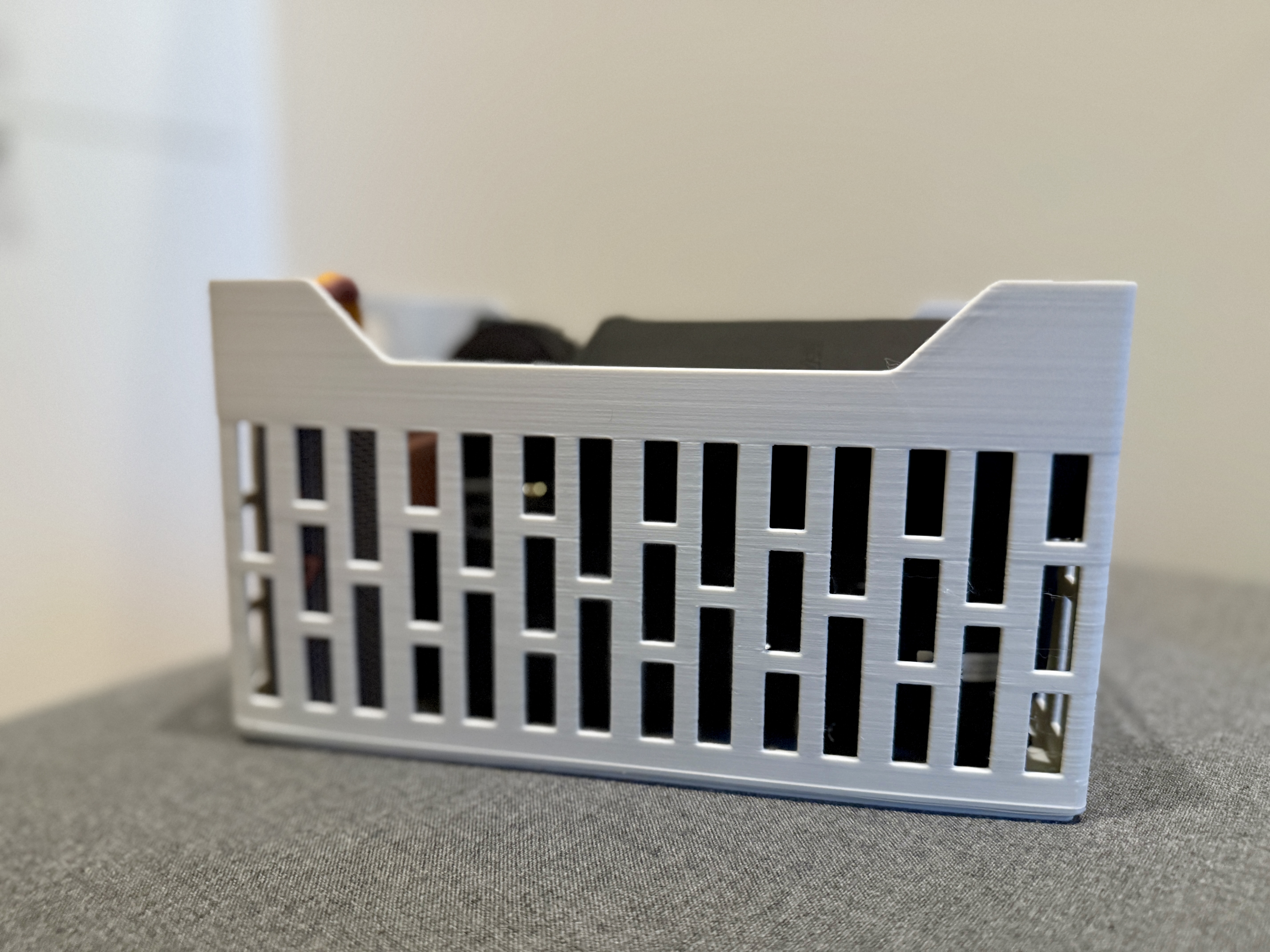 Miniatura 2 do modelo 3D Stackable Organizer Box - With flat front for label