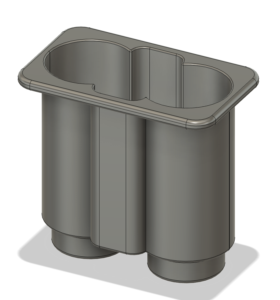 Extra deep cupholder for Jeep YJ console