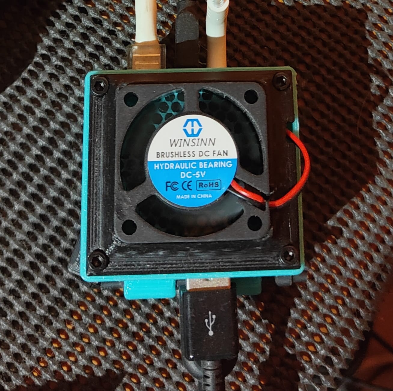Fan adapter for Orange Pi Zero 3 Case 3D model thumbnail